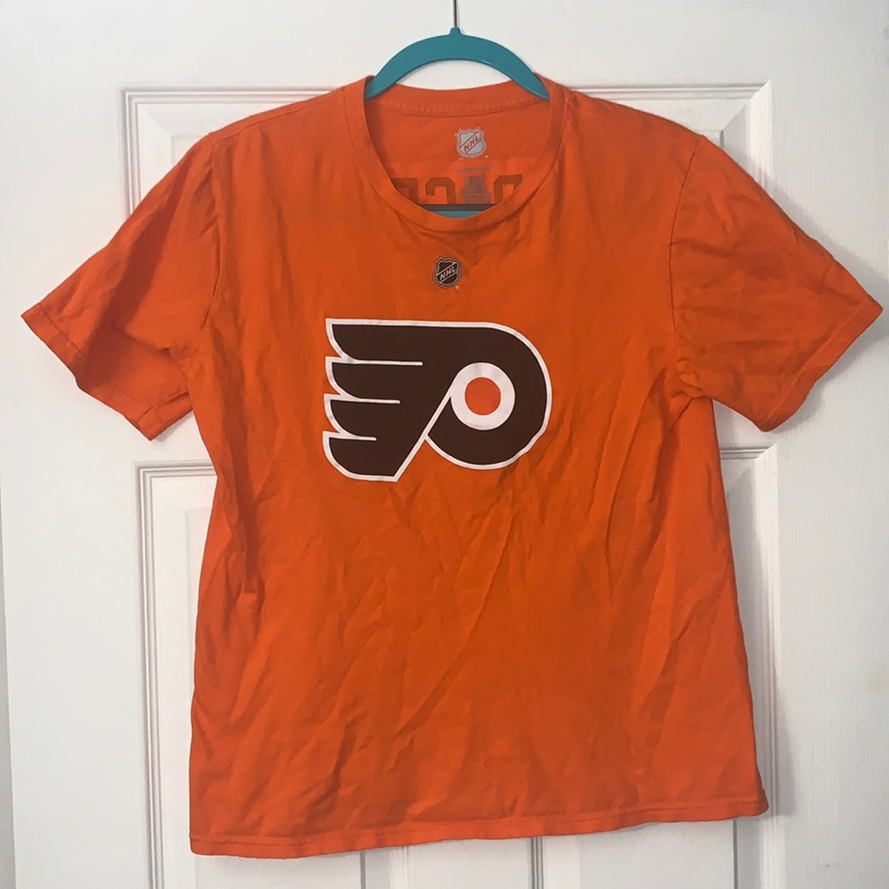 NHL Flyers Voracek Orange T-shirt Boys Size XL
